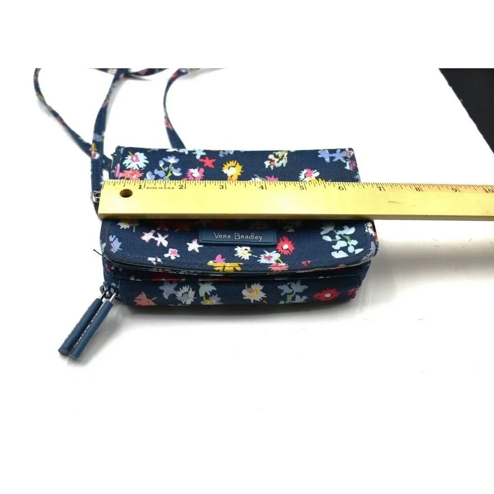 Vera Bradley Compact Wristlet Cross body Floral Bursts Purse sku6